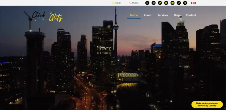 Click Glitz - Website Screenshot